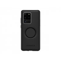 OtterBox Otter + Pop Symmetry Series - Back cover for mobile phone - polycarbonate, synthetic rubber - black - for Samsung Galaxy S20 Ultra, S20 Ultra 5G OtterBox Otter + Pop Symmetry Series - Back cover for mobile phone - polycarbonate, synthetic rubber - black - for Samsung Galaxy S20 Ultra, S20 Ultra 5G