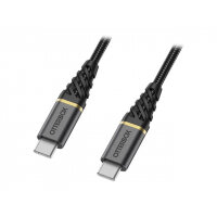 OtterBox Premium - USB cable - USB-C (M) to USB-C (M) - USB 2.0 - 3 A - 1 m - Power Delivery support - glamour black OtterBox Premium - USB cable - USB-C (M) to USB-C (M) - USB 2.0 - 3 A - 1 m - Power Delivery support - glamour black