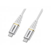 OtterBox Premium - USB cable - USB-C (M) to USB-C (M) - USB 2.0 - 3 A - 2 m - Power Delivery support - cloud sky white OtterBox Premium - USB cable - USB-C (M) to USB-C (M) - USB 2.0 - 3 A - 2 m - Power Delivery support - cloud sky white