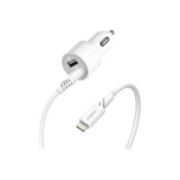 OtterBox Standard - Car power adapter - 12 Watt - 2.4 A - 2 output connectors (2 x USB) - on cable: Lightning - cloud dust white - for Apple iPad/iPhone/iPod (Lightning) OtterBox Standard - Car power adapter - 12 Watt - 2.4 A - 2 output connectors (2 x USB) - on cable: Lightning - cloud dust white - for Apple iPad/iPhone/iPod (Lightning)