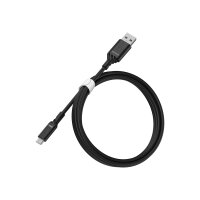 OtterBox Standard - USB cable - Micro-USB Type B (M) to USB (M) - USB 2.0 - 3 A - 1 m - black OtterBox Standard - USB cable - Micro-USB Type B (M) to USB (M) - USB 2.0 - 3 A - 1 m - black