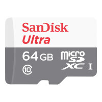 SanDisk Ultra - Flash memory card (microSDHC to SD adapter included) - 64 GB - Class 10 - microSDXC UHS-I
