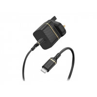 OtterBox - Power adapter - 18 Watt - 3 A - PD 3.0 (USB-C) - on cable: USB-C - black shimmer - United Kingdom, Ireland OtterBox - Power adapter - 18 Watt - 3 A - PD 3.0 (USB-C) - on cable: USB-C - black shimmer - United Kingdom, Ireland