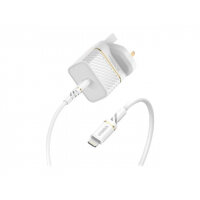 OtterBox - Power adapter - 18 Watt - 3 A - PD 3.0 (USB-C) - on cable: Lightning - cloud dust white - United Kingdom, Ireland - for Apple iPad/iPhone/iPod (Lightning) OtterBox - Power adapter - 18 Watt - 3 A - PD 3.0 (USB-C) - on cable: Lightning - cloud dust white - United Kingdom, Ireland - for Apple iPad/iPhone/iPod (Lightning)