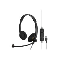 EPOS I SENNHEISER IMPACT SC 60 USB ML - PC Headset - On-Ear, Wired, Call Control, USB - Noise Canceling Microphone, Optimized for Skype - Colour: Black 1000551 EPOS I SENNHEISER IMPACT SC 60 USB ML - PC Headset - On-Ear, Wired, Call Control, USB - Noise Canceling Microphone, Optimized for Skype - Colour: Black 1000551