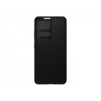 OtterBox Strada Series - ProPack Packaging - flip cover for mobile phone - leather, polycarbonate - shadow black - for Samsung Galaxy S21 Ultra 5G OtterBox Strada Series - ProPack Packaging - flip cover for mobile phone - leather, polycarbonate - shadow black - for Samsung Galaxy S21 Ultra 5G