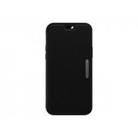 OtterBox Strada Series Folio - Flip cover for mobile phone - leather, polycarbonate, metal latch - shadow black - slim design - for Apple iPhone 12, 12 Pro OtterBox Strada Series Folio - Flip cover for mobile phone - leather, polycarbonate, metal latch - shadow black - slim design - for Apple iPhone 12, 12 Pro