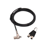 DICOTA Security T-Lock Ultra Slim V2 - Security cable lock - black, silver - 2 m