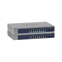 NETGEAR Smart MS510TXUP - Switch - L3 Lite - smart - 4 x 100/1000/2.5G (PoE++) + 4 x 100/1000/2.5/5/10G (PoE++) + 2 x 10 Gigabit SFP+ (uplink) - desktop, rack-mountable - PoE++ (295 W)