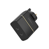 OtterBox Wall Charger - Power adapter - 50 Watt - 3 A - PD 3.0 - 2 output connectors (USB-C) - black shimmer