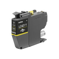 Brother LC421Y - Yellow - original - ink cartridge - for Brother DCP-J1140DW, MFC-J1010DW