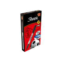 Sharpie - Marker - permanent - black - dye-based ink - 0.9 mm - fine (pack of 12) Sharpie - Marker - permanent - black - dye-based ink - 0.9 mm - fine (pack of 12)