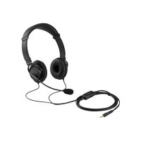 Kensington Hi-Fi Headphones with Mic - Headphones with mic - on-ear - wired - 3.5 mm jack