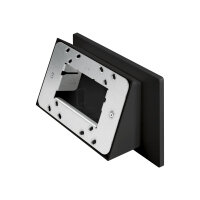 Crestron - Mounting kit (bracket, 2 faceplates, angled mounting bracket, adhesive pad) - for touch screen (multisurface) - plastic - smooth black - surface mountable, in-wall mounted, glass-mounted - for Crestron TSW-1070, 770/1070; Room Scheduling Touch 
