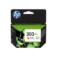 HP 303XL - 10 ml - High Yield - colour (cyan, magenta, yellow) - original - ink cartridge - for Envy Photo 62XX, Photo 71XX, Photo 78XX; Envy Inspire 72XX, 79XX; Tango - HP No 303 XL