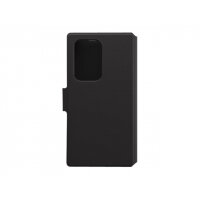 OtterBox Strada Series Via - Flip cover for mobile phone - polycarbonate, synthetic rubber - black night - for Samsung Galaxy S22 Ultra