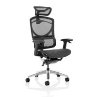 Ergo Click Plus High Back Ergonomic Posture Office Chair Black Mesh With Headrest & Adjustable Arms