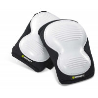 Beeswift Protective Poly Ridged Knee Pads Black & White Ref BBKP03