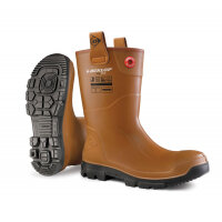 Dunlop Purofort Rigpro Unlined Steel Toe Cap Boot Tan 13