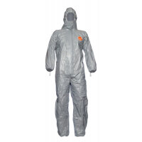 DuPont Tychem F Model CHA5 Extra Large Protective Coverall Grey