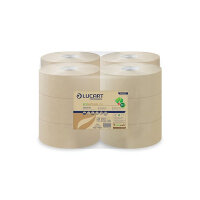 Lucart Pack of 12 EcoNatural 150 Mini Jumbo Toilet Roll 812152P