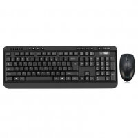 Adesso WKB-1320CB-UK keyboard Mouse included RF Wireless + USB QWERTY UK English Black