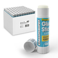 Classmaster Premium PVP Glue Stick 40g in Deep Gratnells Tray Acid Free Education Formula (Pack 108) - G40108G