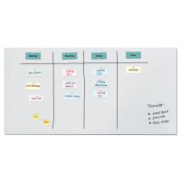 Artverum Magnetic Glass Drywipe Board Matt Super White 2000x1000 - GL525