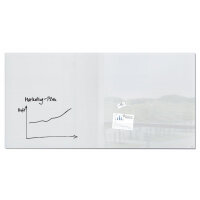 Artverum Magnetic Glass Drywipe Board Super White 2000x1000 - GL225
