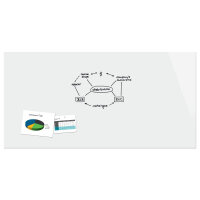 Be!Board Magnetic Glass Drywipe Board Super White 2400x1200 - B1700