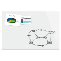 Be!Board Magnetic Glass Drywipe Board Super White 1500x1000 - B1500