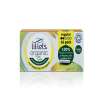Lil-Lets Organic Non-Applicator Tampons Regular x16 (Pack of 12) 90ORGREG16