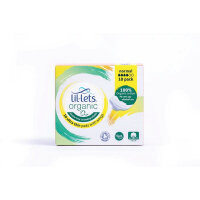 Lil-Lets Organic Sanitary Pads Ultra Thin with Wings Normal x10 (Pack of 24) 94ORGNO10