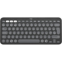 Logitech Pebble Keys 2 K380s keyboard RF Wireless + Bluetooth QWERTY UK English Graphite