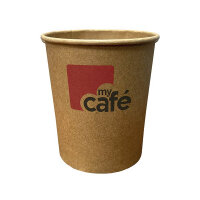 MyCafe Kraft 12oz Single Wall Hot Cups, Pack of 50 – Disposable Coffee Cups (MYC12082)