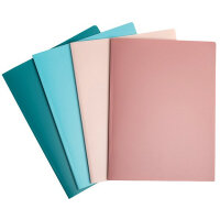 Exacompta OPAK Recycled Display Book 20 Pockets A4 Assorted (Pack of 5) 78520E