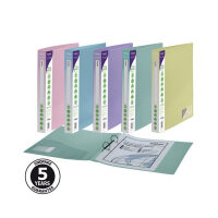 Snopake Reborn 2/25 A4 Ring Binder Assorted (Pack of 5) 15918