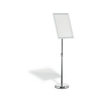 Durable Floor Infostand Aluminium Snap Frame Sliver A3 479923