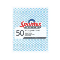 Spontex Pack of 50 Specialist All Purpose Cloths Blue 19900102