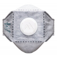 Portwest P392 EAGLE FFP3 Valved Carbon Fold Flat Respirator (Pk10) White