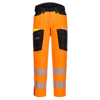 Portwest DX453 DX4 Hi-Vis Service Trousers Orange/Black 34
