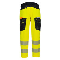 Portwest DX453 DX4 Hi-Vis Service Trousers Yellow/Black 34