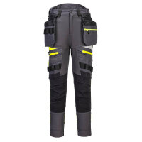 Portwest DX452 DX4 Women's Detachable Holster Pocket Trousers Metal Grey 34