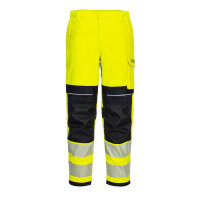 Portwest FR409 PW3 FR Hi-Vis Women's Work Trousers Yellow/Black 34