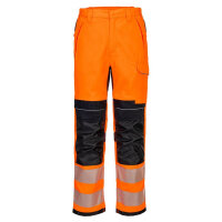 Portwest FR414 PW3 FR HVO Work Trousers Hi-Vis Orange/Black 42