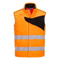 Portwest PW231 PW2 Hi-Vis Fleece Bodywarmer Orange/Black XL
