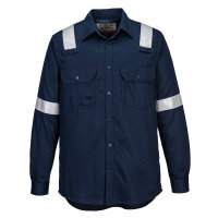 Portwest FR720 FR Lightweight Anti-static Shirt Navy XXXL