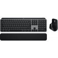 Logitech MX Keys S Combo for Mac keyboard Mouse included Home/Office RF Wireless + Bluetooth QWERTY UK English Aluminium, Black