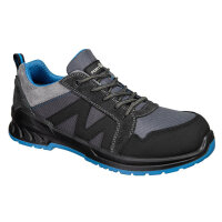 Portwest FC23 Composite Textile & Suede Trainer S1PS SR FO Black/Blue 43