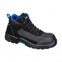 Portwest FC22 Composite Textile Suede Mid Boot S3L HRO SR FO Black/Blue 38